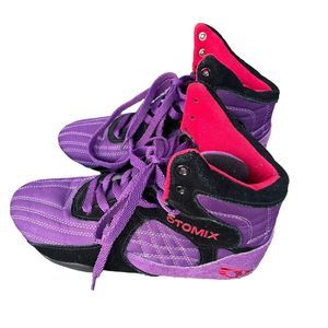 Otomix Stingray M3000 Purple Black Weight Lifting MMA BodyBuild Shoes - Sz 6.5 M